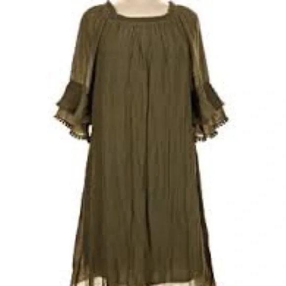Anthropologie Naïf Boho Olive Midi Dress - Picture 1 of 9